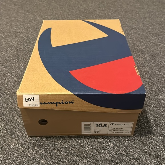 NEW Mens Champion Rally Crossover High Top Shoes Size 10.5 Black-NeonGreen-White - Picture 6 of 6